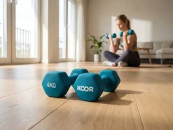 KOOR Kurzhantel-Set 4 kg, Türkis