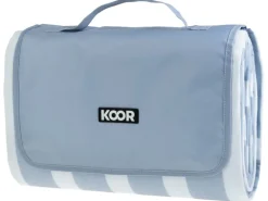KOOR Picknickdecke Check, Blau 200 x 200 cm