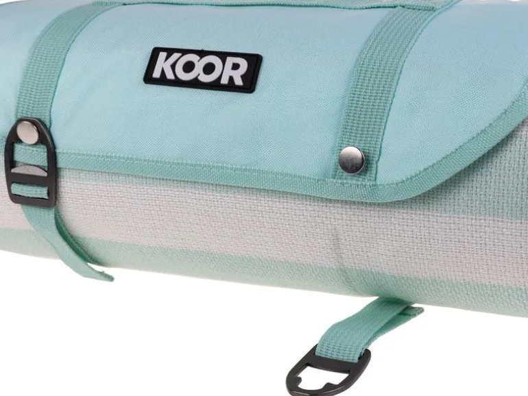 KOOR Picknickdecke Stripes mint 200 x 300 cm