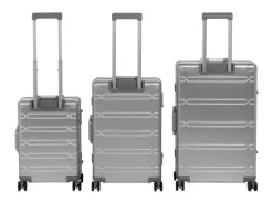 KOOR Reisekoffer Aluminium 40 L, Silber