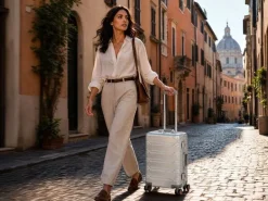 KOOR Reisekoffer Aluminium 63 L, Silber