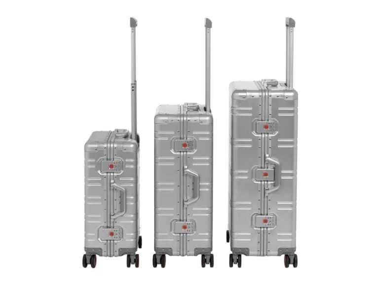 KOOR Reisekoffer Aluminium 63 L, Silber