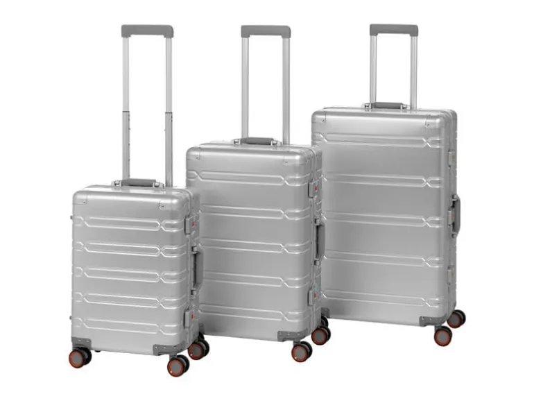 KOOR Reisekoffer Aluminium 63 L, Silber
