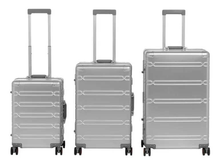 KOOR Reisekoffer Aluminium 63 L, Silber