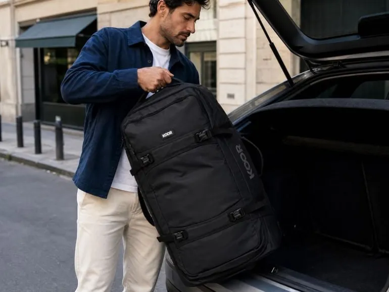 KOOR Reisekoffer Jiibs 90 L, Schwarz