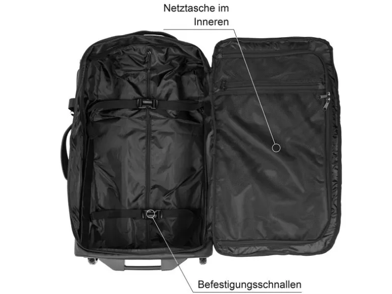 KOOR Reisekoffer Jiibs 70 L, Schwarz
