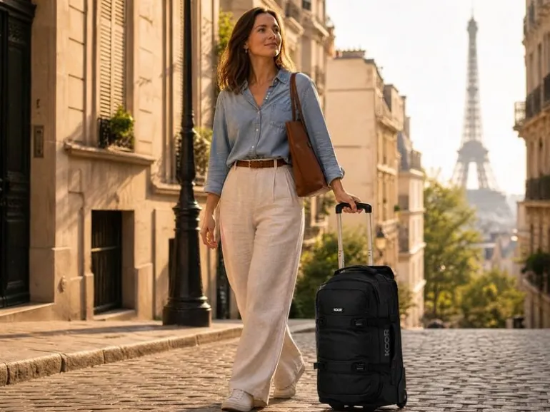 KOOR Reisekoffer Jiibs 50 L, Schwarz