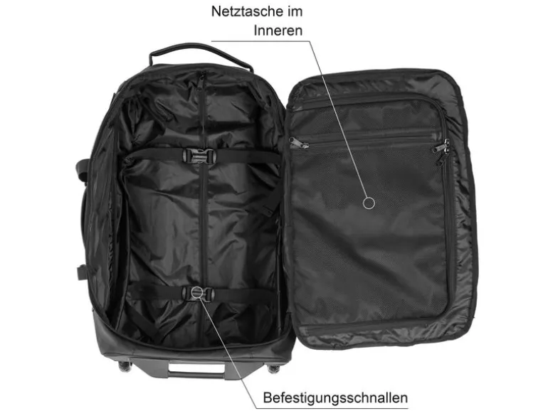 KOOR Reisekoffer Jiibs 50 L, Schwarz
