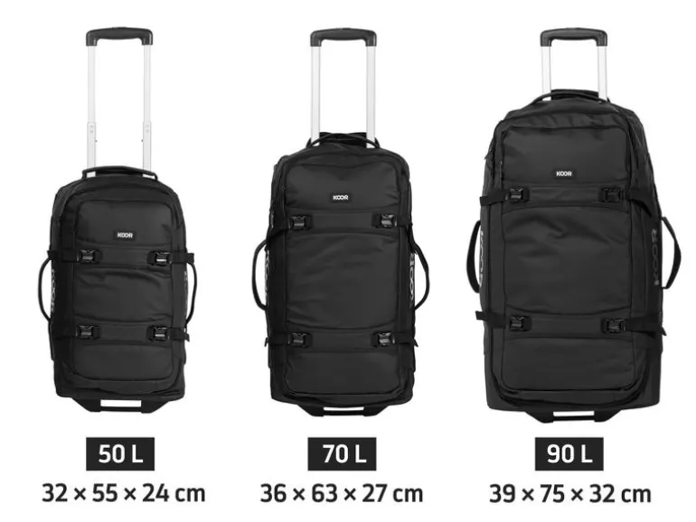 KOOR Reisekoffer Jiibs 50 L, Schwarz