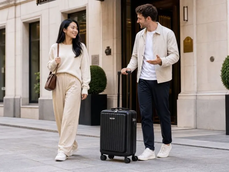 KOOR Reisekoffer Malea 39.5 L, Schwarz