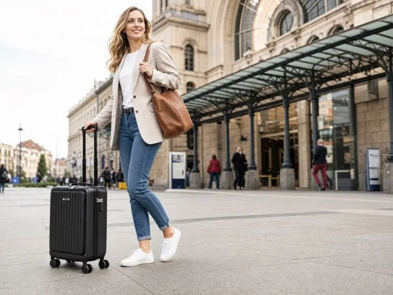 KOOR Reisekoffer Malea 39.5 L, Schwarz