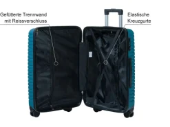 KOOR Reisekoffer Manila 63 L, Petrol