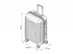 KOOR Reisekoffer Manila 95 L, Schwarz