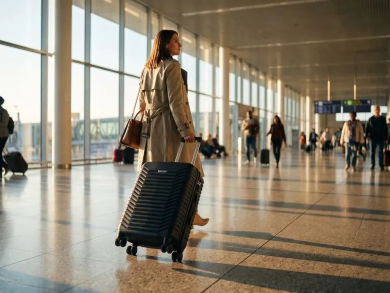 KOOR Reisekoffer Manila 95 L, Schwarz