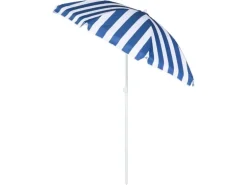 KOOR Sonnenschirm Marino 180 cm, Blau/Weiss