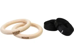 KOOR Turnringe aus Holz, 2er Set