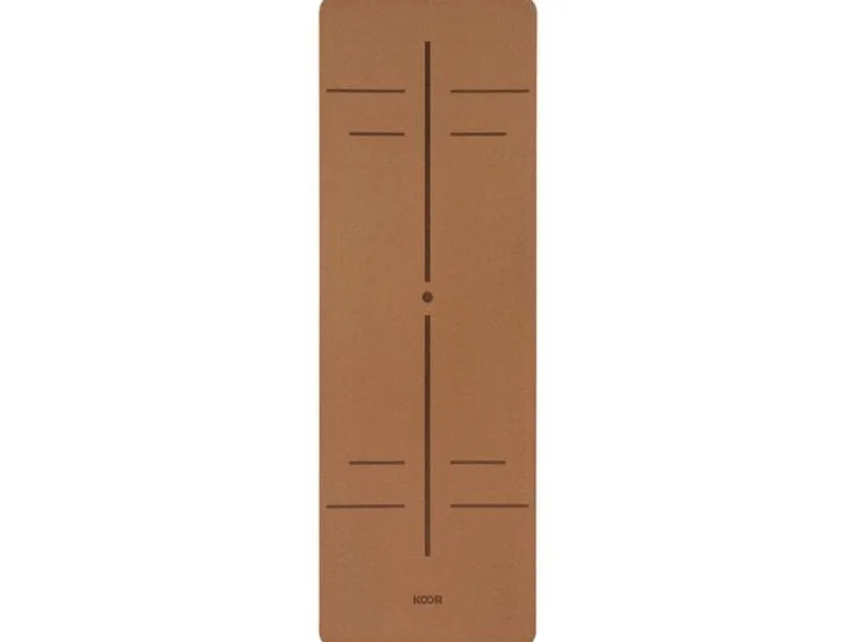 KOOR Yogamatte Kork Pro 183 x 61 x 0.6 cm