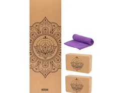 KOOR Yoga-Set 4-teilig, Kork