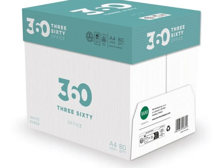 360 Kopierpapier Office A4, Weiss, 80 g/m², 2500 Blatt