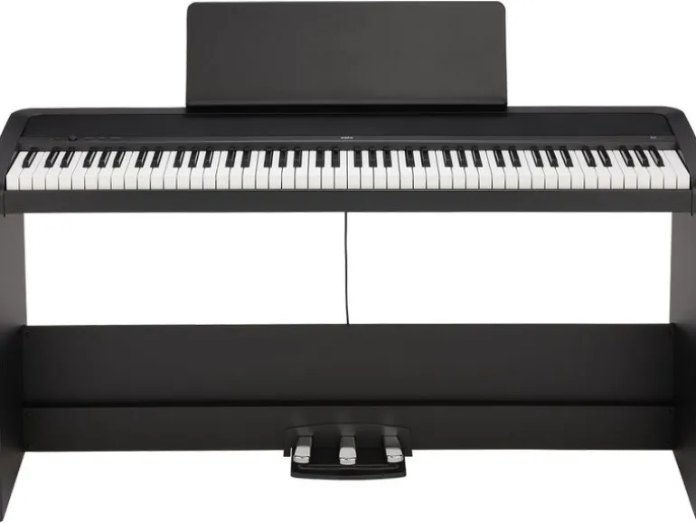 Korg B2+SP mit Holzständer, 88 Tasten, Schwarz