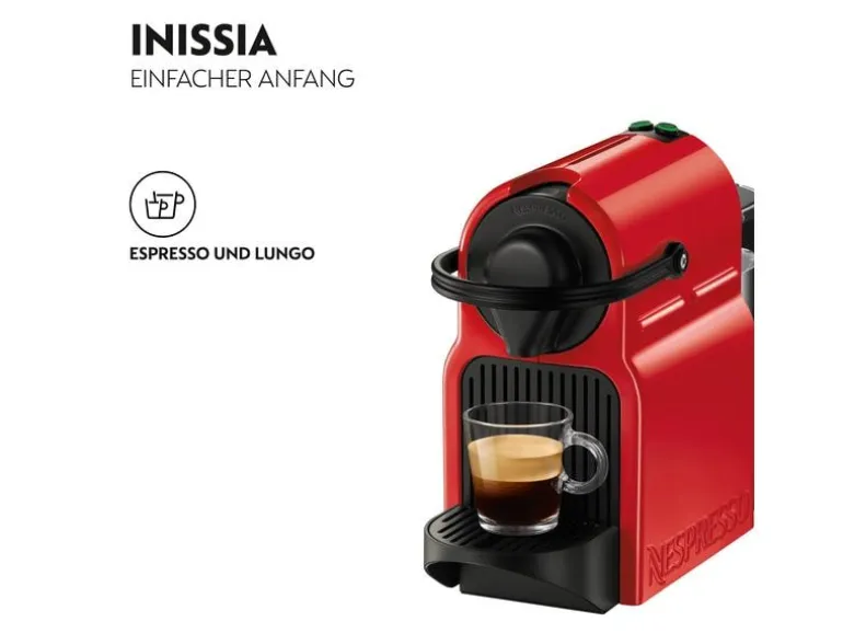 Krups Kaffeemaschine Nespresso Inissia XN1005 Rot