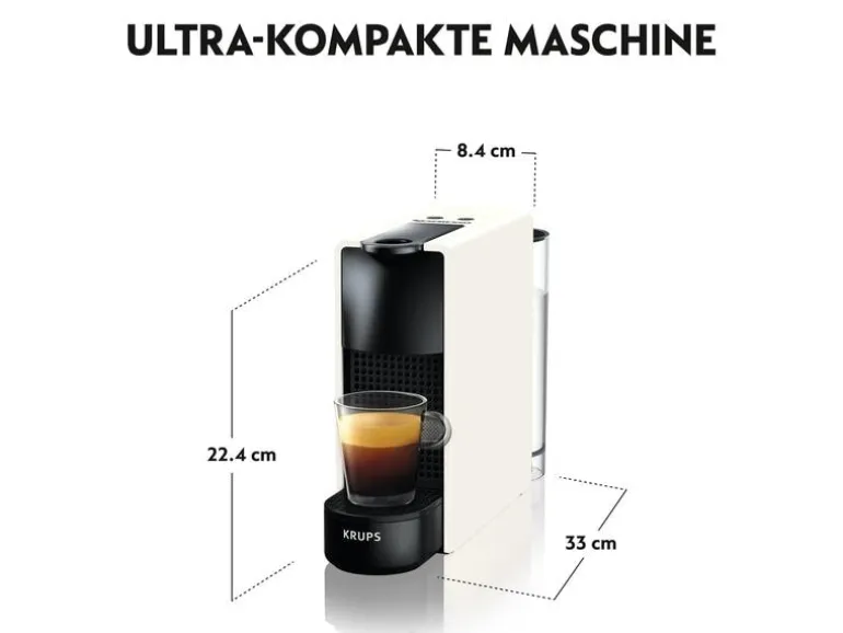 Krups Kaffeemaschine Nespresso Essenza Mini XN1101 Schwarz/Weiss