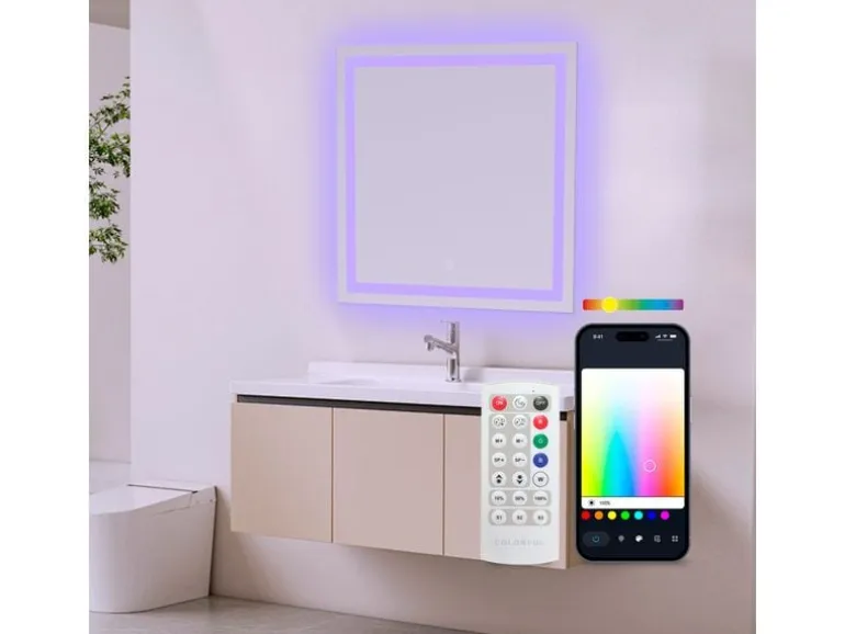 KSiX Badezimmerleuchte Aqua Smart Spiegel RGB 70 cm