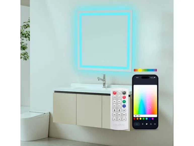 KSiX Badezimmerleuchte Aqua Smart Spiegel RGB 70 cm