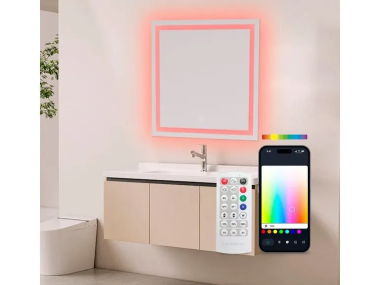 KSiX Badezimmerleuchte Aqua Smart Spiegel RGB 70 cm