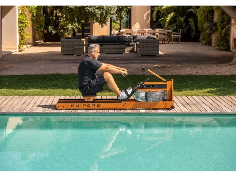 Kuipers Fitness Rudergerät Aqua Rower Helle Esche