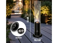 Landmann Tisch-Pelletfackel 53 cm, Schwarz