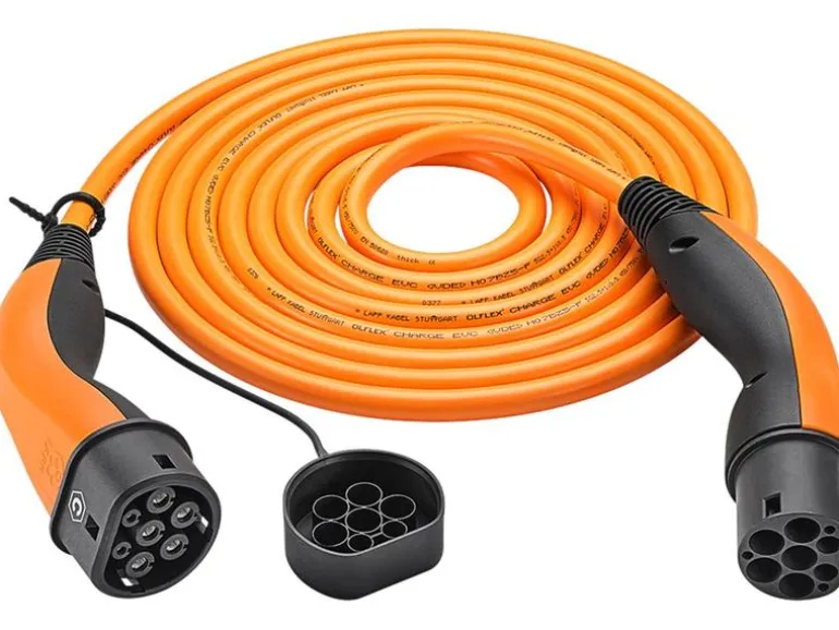 Lapp Ladekabel Helix für Elektroauto Typ 2, 22 kW, 5 m, Orange