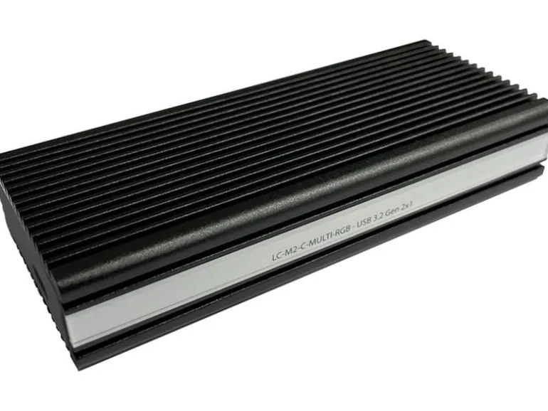 LC-Power Externes Gehäuse LC-M2-C-MULTI-RGB M.2