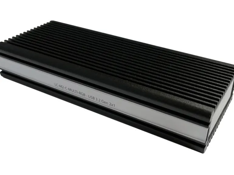 LC-Power Externes Gehäuse LC-M2-C-MULTI-RGB M.2