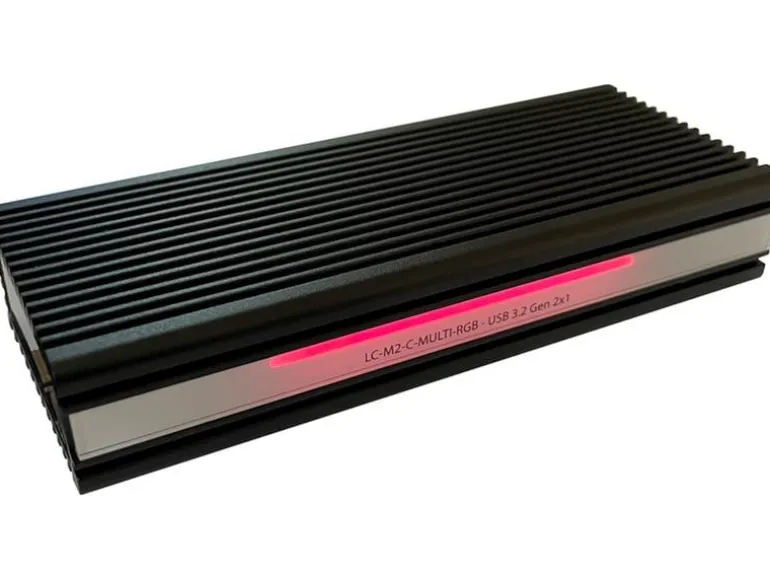 LC-Power Externes Gehäuse LC-M2-C-MULTI-RGB M.2
