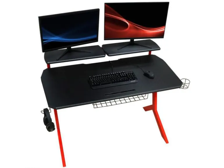 LC-Power Gaming Tisch LC-GD-1R Schwarz/Rot