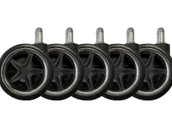 LC-Power Rollen LC-CASTERS-DRIFT 5er Set Chrom