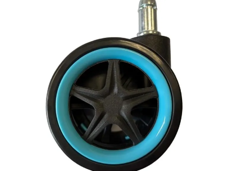 LC-Power Rollen LC-CASTERS-DRIFT 5er Set Hellblau