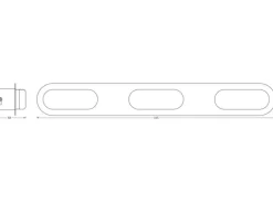 Ledvance Badezimmerleuchte SMART+ Orbis Duplo, 3 x 5 W, Chrome, 45 cm