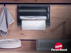 Leifheit Wandrollenhalter Parat Schwarz