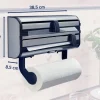 Leifheit Wandrollenhalter Parat Royal Silber, 40.7 x 18 x 11.4 cm