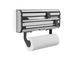 Leifheit Wandrollenhalter Parat Royal Silber, 40.7 x 18 x 11.4 cm