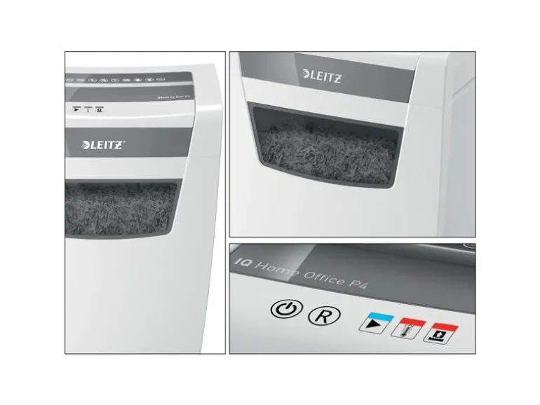 Leitz Bürogeräte Aktenvernichter IQ Home Office, P-4, bis zu 10 Blatt