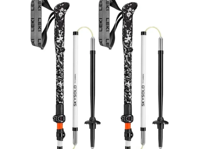 LEKI Wanderstock Skysolo FX Carbon Weiss/Schwarz/Orange