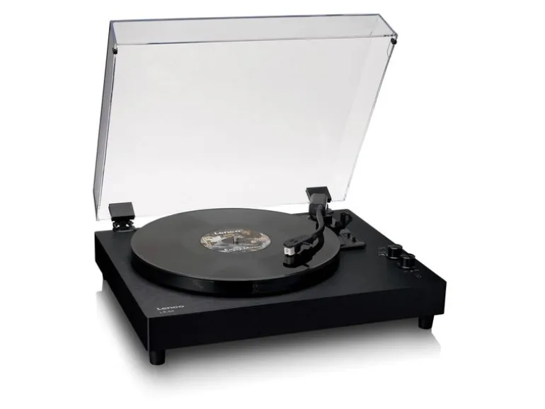 Lenco LS-60BK Bluetooth Retro-Design Holzgehäuse
