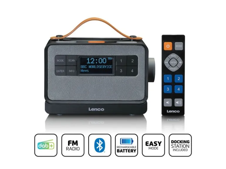 Lenco PDR-065BK DAB+ Kunststoff Schwarz