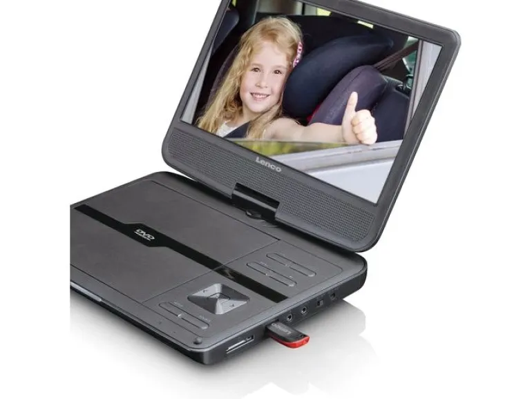 Lenco Portabler Dual DVD Player DVP-1046BK
