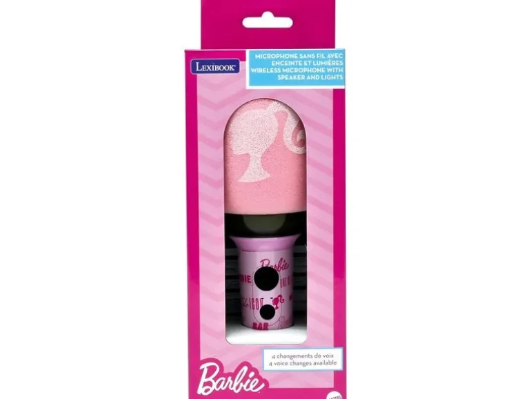 Lexibook Karaoke Bluetooth-/Wireless-Mikrofon Barbie