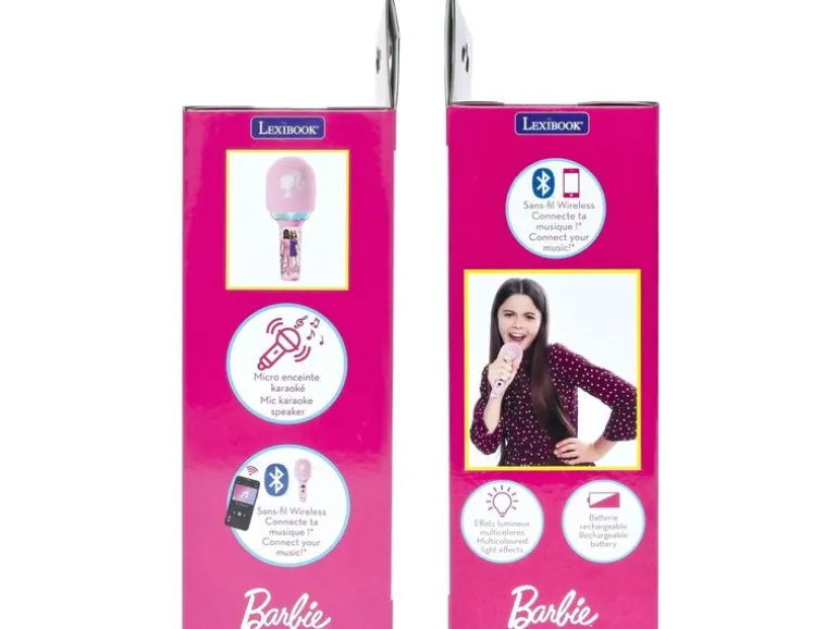 Lexibook Karaoke Bluetooth-/Wireless-Mikrofon Barbie