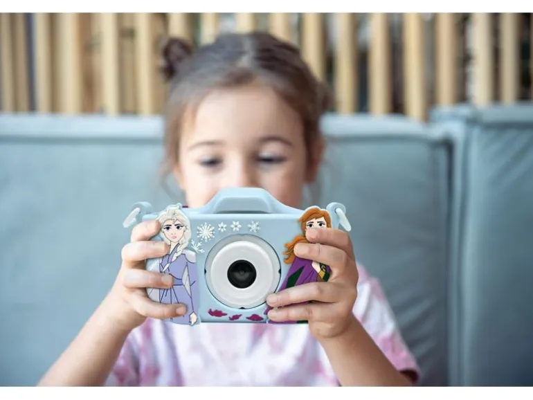 Lexibook Kinderkamera Schneekönigin mit Schutz Blau/Dunkelviolett
